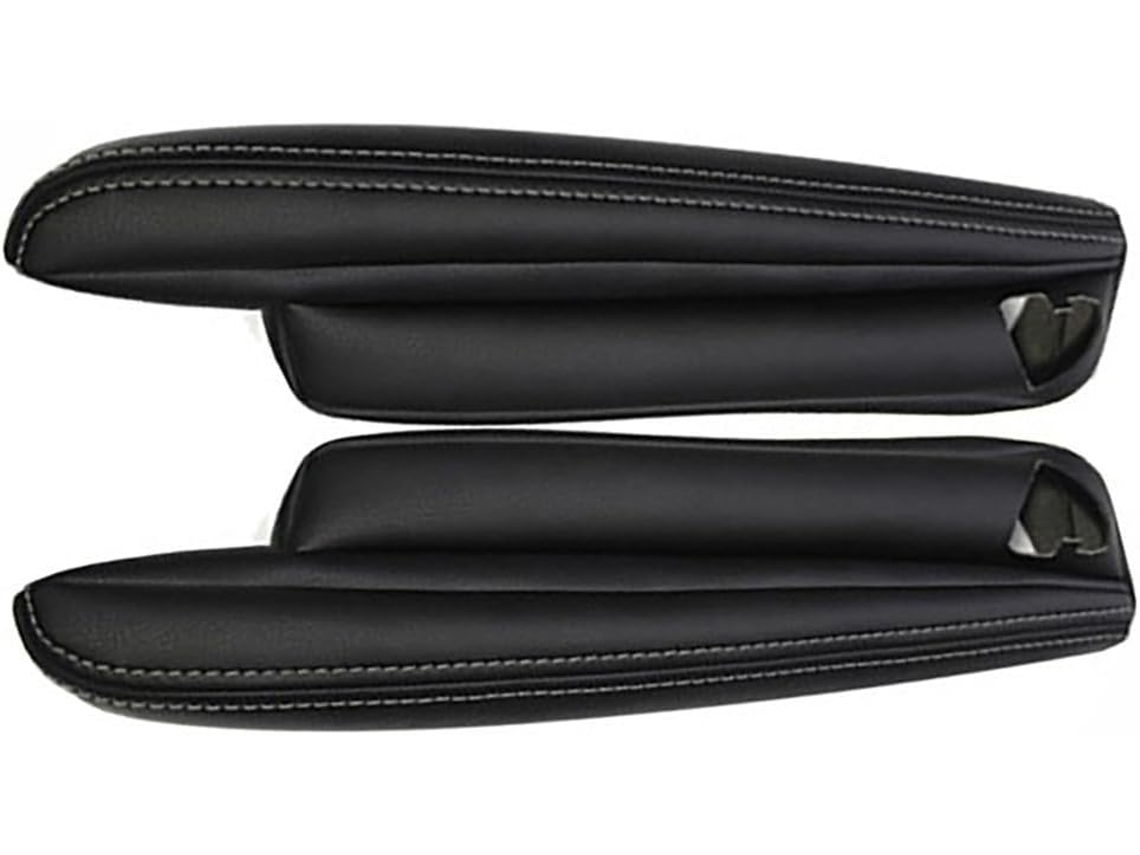 Capas De Apoio Braço Em Couro Microfibra Preto Para Land Rover Lr2 2007-2015, Resistentes À Água E A Riscos, Protetores