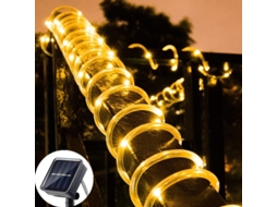 (branco Quente, 10 M, 100 Leds) Luzes De Cordão Solares