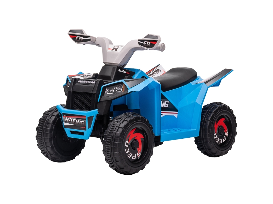 Quadriciclo Elétrico 2,5km/h Frente Ré 18-36 Meses Azul