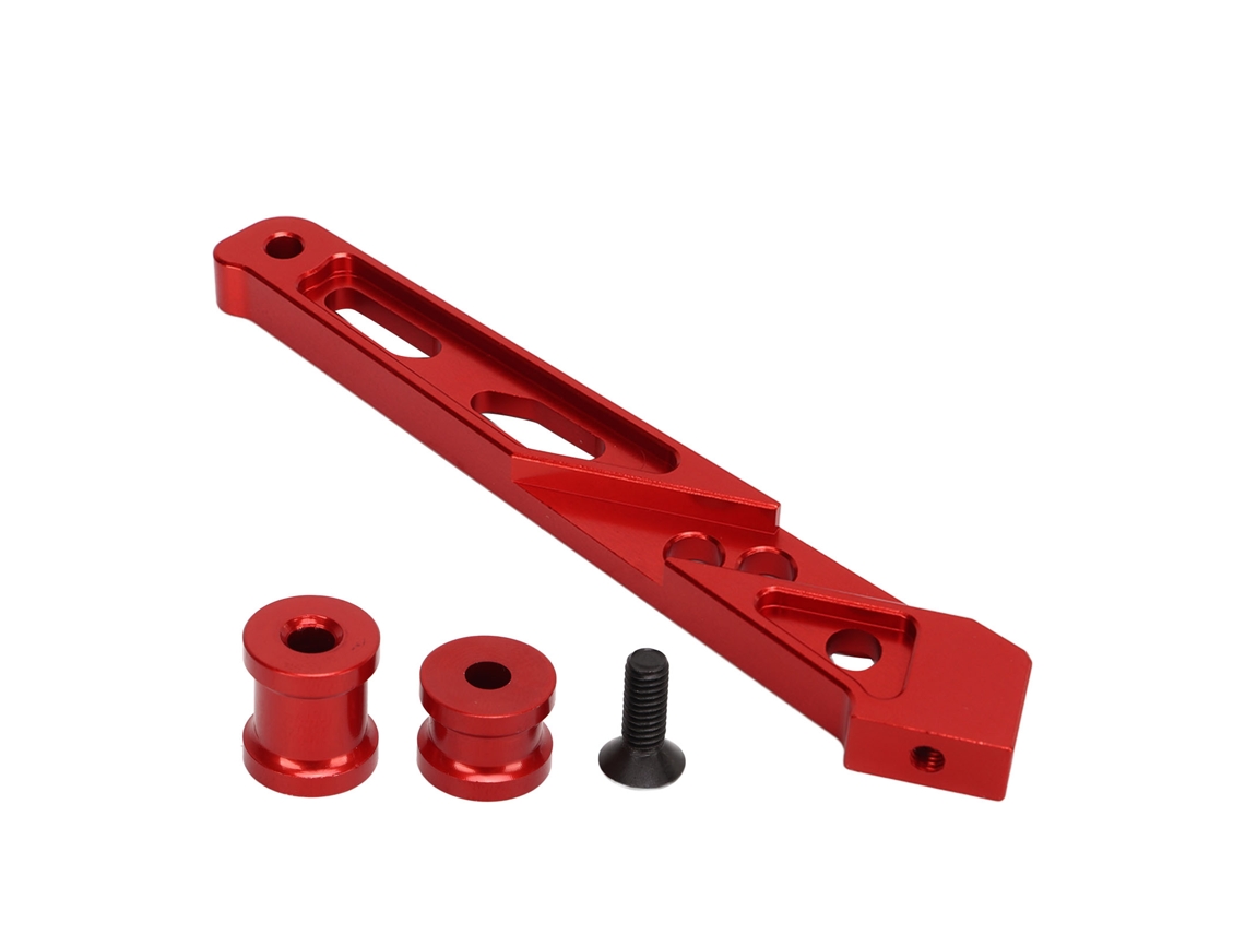 Mali suporte de Chassi Traseiro de Alumínio para Arrma 1/7 1/8, Bracket Resistente a Impactos, Peça de Upgrade Rc