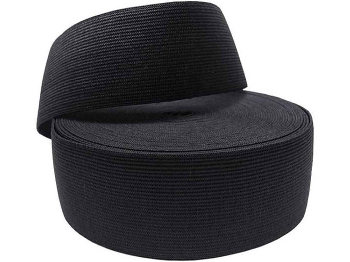 Cordão Elástico Ampliado 100mm X 5m - Cordão Elástico Pesado - Cordões Elásticos Para Fisioterapia - Costura - Vestuário - Materiais Resistentes - Cor