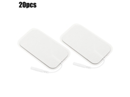 20 Unidades De Eletrodos Silicone Com Furos 2, 0 Mm Para O Músculo Reto Abdominal, Tamanho 5x9 Cm, Em Tecido Não Tecido. Ideal Fisioterapia.