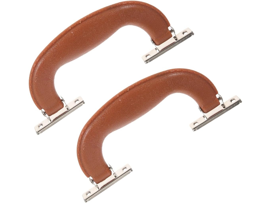 Magiclulu Conjunto De 2 Alças Grandes Plástico Para Bagagem Com Suporte Liga Zinco, Puxador Ergonômico De Substituição