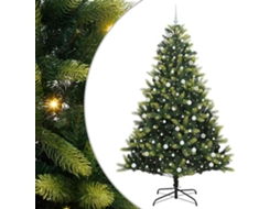 Conjunto 1 Árvore De Natal Vidaxl Verde Pvc (240 Cm)