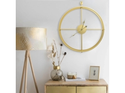 Vidaxl Relógio De Parede 52 Cm Ferro Dourado