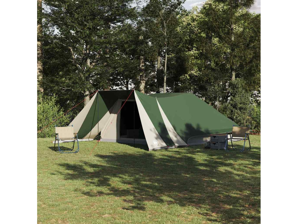 Vidaxl Barraca Tipi 12 Pessoa Verde Tafetá