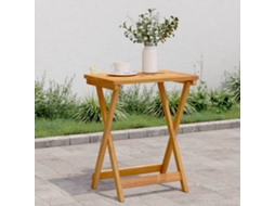 Vidaxl Mesa De Jardim Dobrável 50x36x60 Cm Madeira De Acácia Maciça