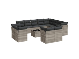 Garden Sofa Set, Garden Sofa Sets Vidaxl Cinzeto Rattan / Vime (n/a)