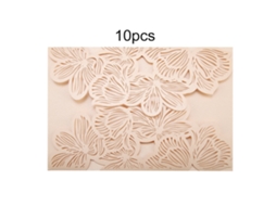 10 Peças De Convites De Estilo Europeu Com Corte A Laser Para Casamento E Aniversário Com Envelopes 10