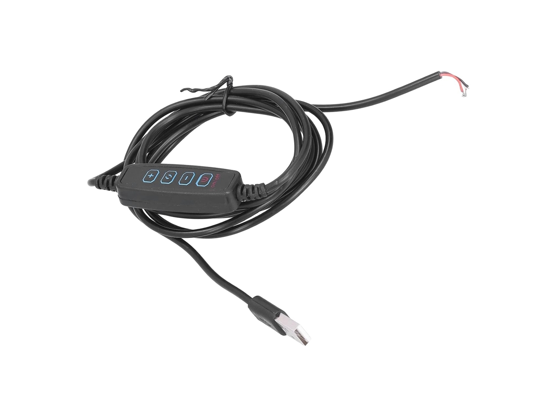Cabo De Alimentação Usb Para Lâmpada Com Interruptor Dimerizável, 5v,