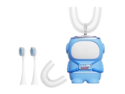Escova de Dentes Elétrica Ultrassônica Infantil em Formato U, À Prova D'água Ipx7, 3 Modos Limpeza, Lembrete Int Eligente e Design Astron GOKOCO