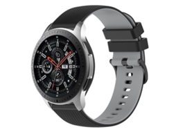 Pulseira De Silicone Quadriculada Bicolor Para Samsung Galaxy Watch 46mm 22mm