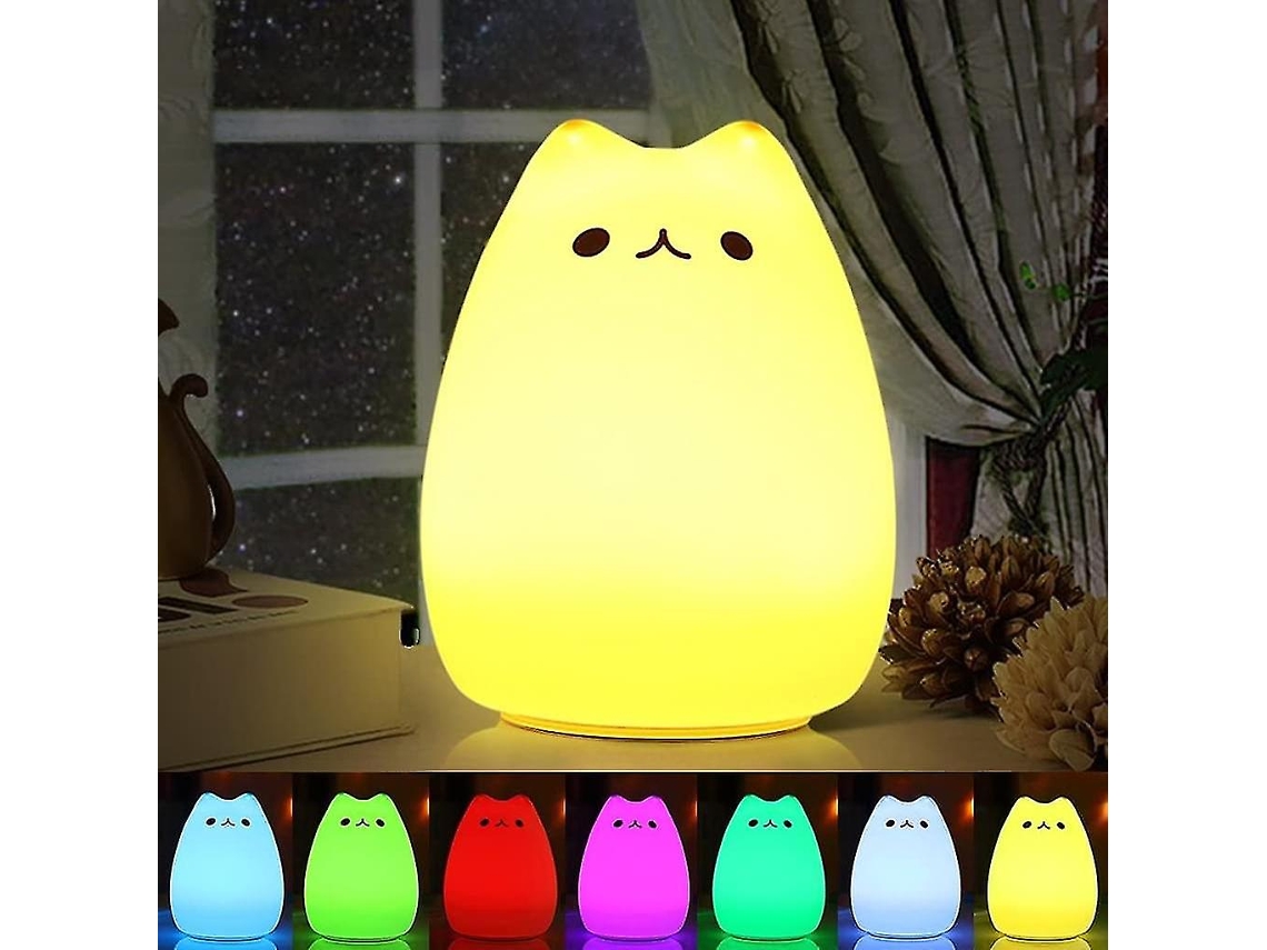 Rebe lâmpada Noturna Recarregável de Silicone Pinguim com Controle Táctil Regulável Luz Quente Ajuda a Dormir Bebê Usb