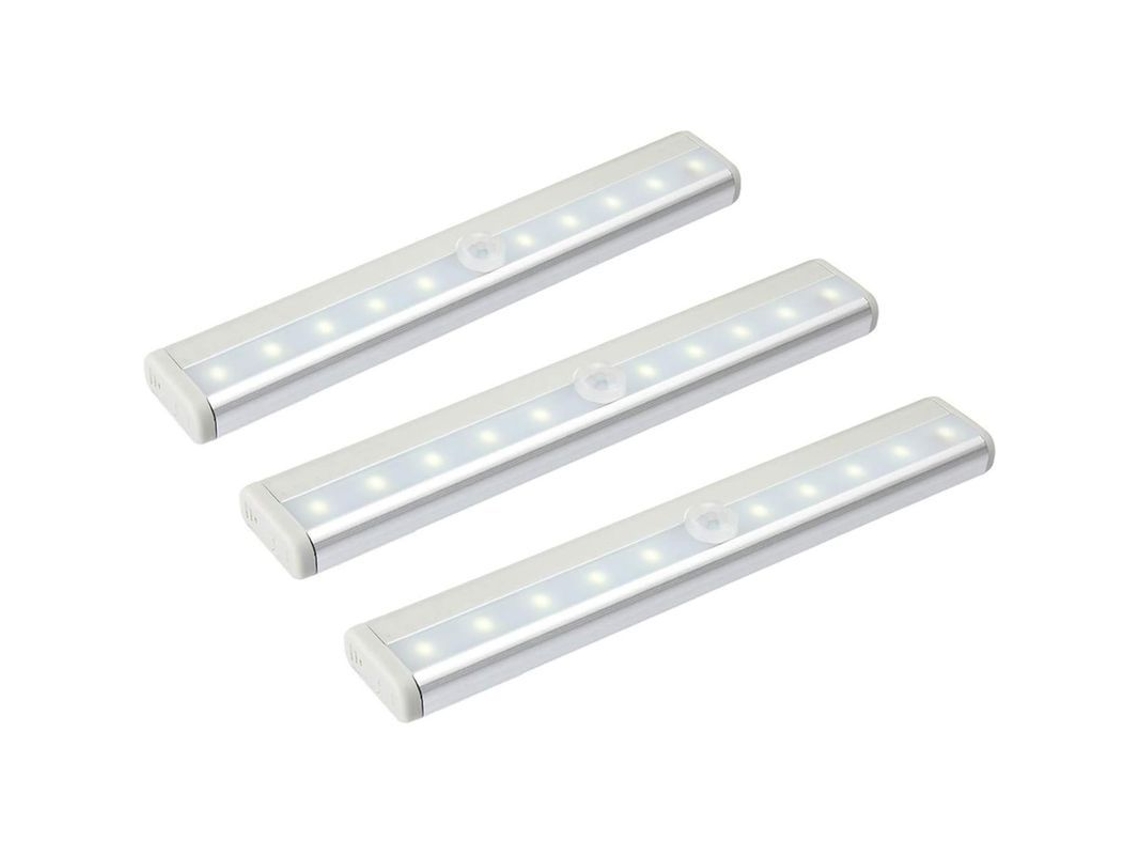 2026 luz Noturna com Sensor de Movimento 10 Led Infravermelho Auto Bateria para Armário Corredor