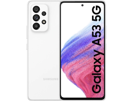 Pré-venda Smartphone SAMSUNG Galaxy A53 5G (6.5'' - 6 GB - 128 GB - Branco)