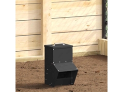 Vidaxl Comedouro Para Galinha Preto 20 X 25 X 35 Cm