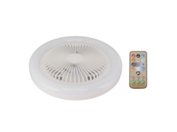 Ventilador de Teto Mini 30w Luz Led Branco Silencioso