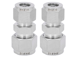 Adaptador Conexão Tubo Compressão Aço Inoxidável 304 Dobra Ferrula Reto Ф10-ф12