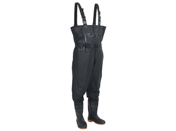 Vidaxl Jardineiras Com Botas E Cinto Tamanho 41 Preto
