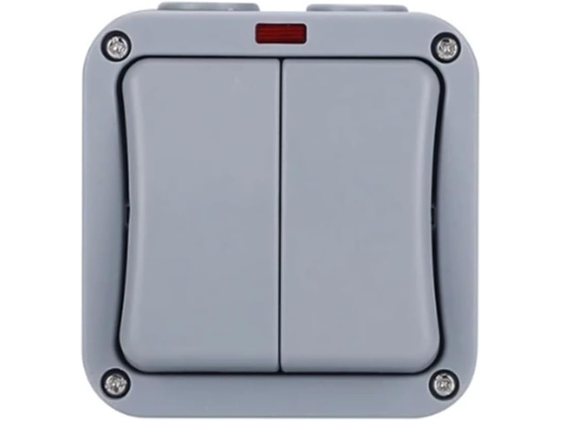 Interruptor Elétrico De Parede À Prova D Água Ip66 220v Com Botão Segurança Liga Desliga E Montagem Fonte Alimentação Pc