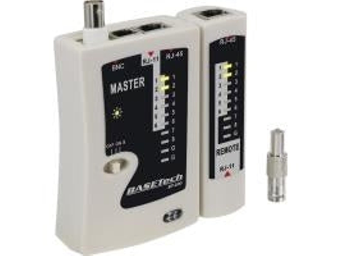 Cabo testador Bt 200 Bt 200 Geeinet para Rj 45, Rj 11, Bnc Basetech