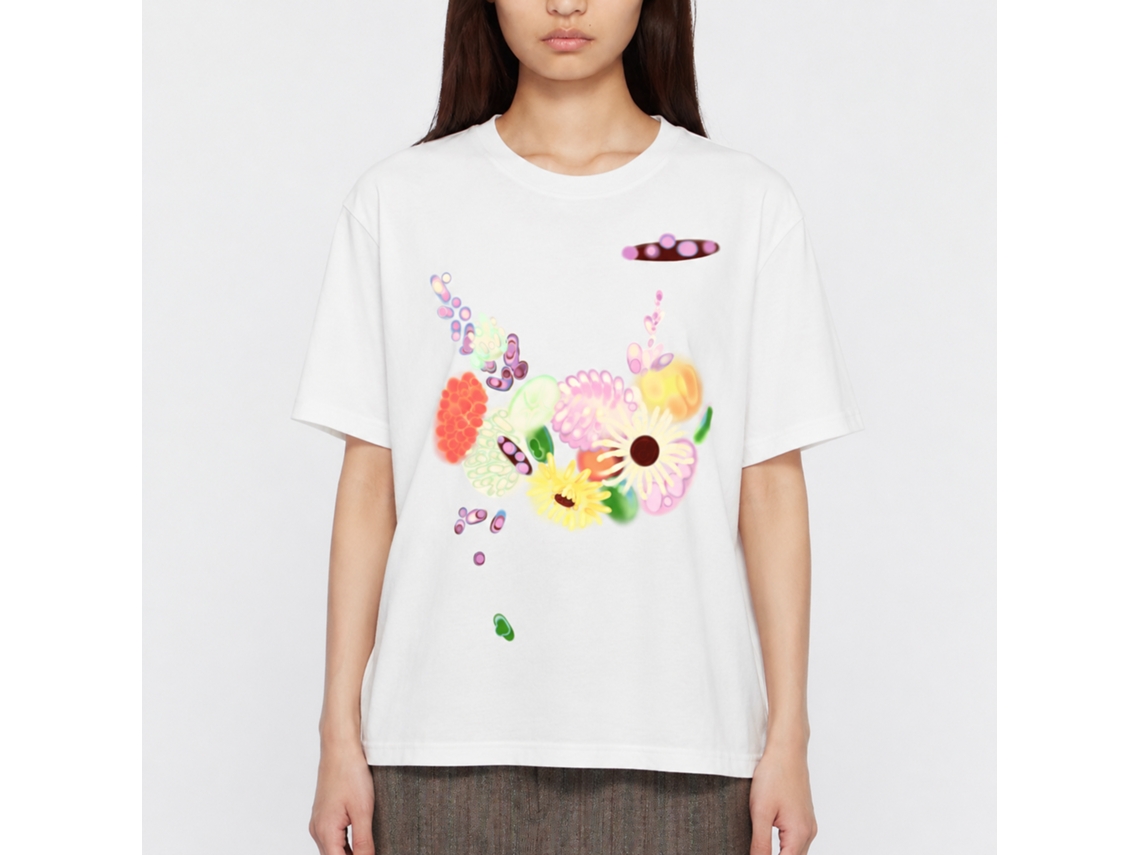 Rockinstone Flying Saucer Florals Steph Hardy T-shirt Unique Designer Style