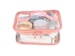 Bolsa Transparente de Higiene Pvc À Prova D'água com Zíper