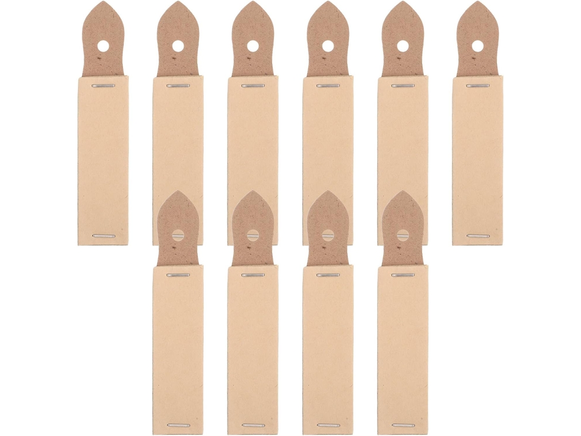 Conjunto De 10 Apontadores Lápis Para Desenho, Cor Cáqui, Com Lixa E