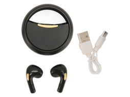 Fones De Ouvido Sem Fio Bluetooth 5.0 Com Redução De Ruído Estéreo Para Música E Jogos Preto