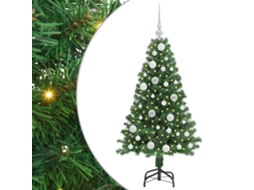 Conjunto 1 Luzes De Cordão Decorativas Vidaxl Verde Pvc (120 Cm)