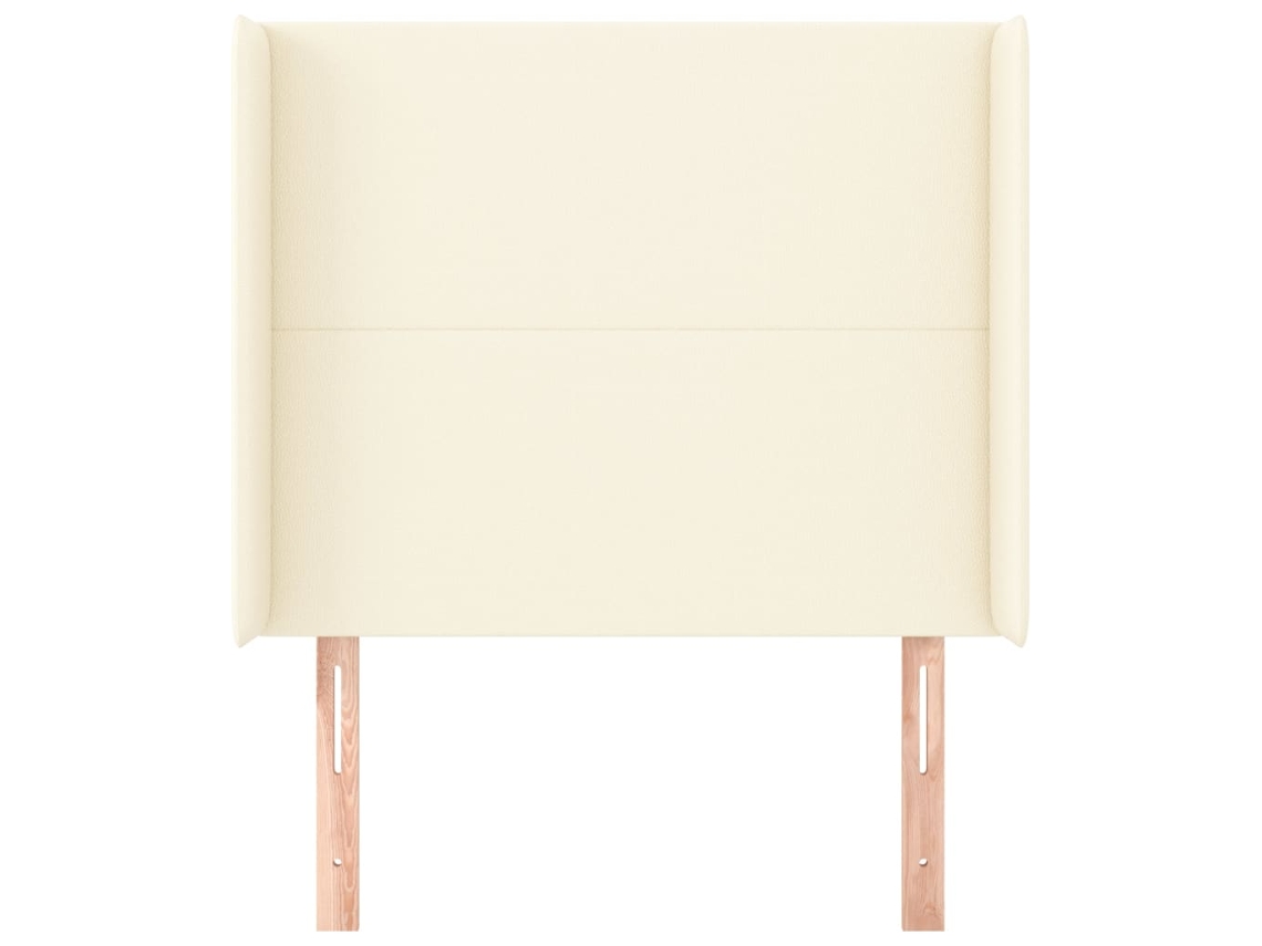 Headboard, Headboards Vidaxl Creme Couro Artificial (103 X 16 X 118/128 Cm)