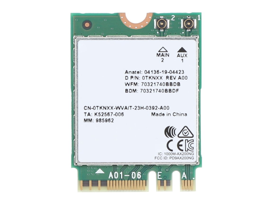 2026zentro-placa De Rede 1650x Ax200 M.2 Wifi6 Banda Dual 2.4g 5g Alta Taxa Transmissão Dados Sem Fio Para Notebook