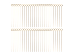 50pcs Suportes de Cartão Floral de Fio de Metal Dourado Reutilizáveis 6in para Casamento