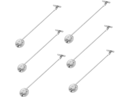 Conjunto De 6 Dobradiças Reforçadas Para Tampas Armários, Com