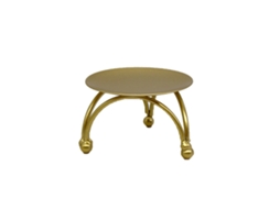 Suporte De Vela De Ferro Circular Geométrico Para Decoração