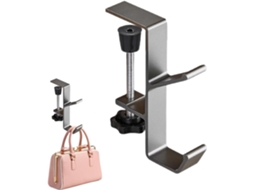 Gancho De Mesa Ajustável Para Bolsas, Material Escolar, Carteiras, Guarda Chuvas, Mochilas, Jaquetas, Fones De Ouvido