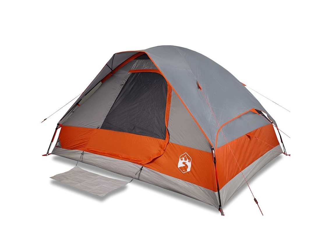 Camping Tent, Camping Tents Vidaxl Cinzeto Poliéster (2 Pessoas)