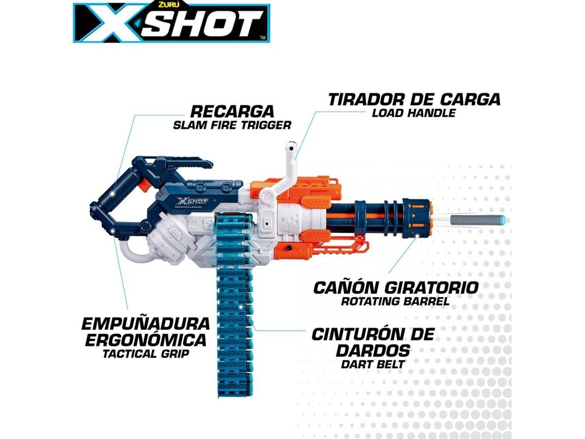 Arma de Brincar ZURU Metralhadora com munições Crusher Excel X-Shot (48  munições )