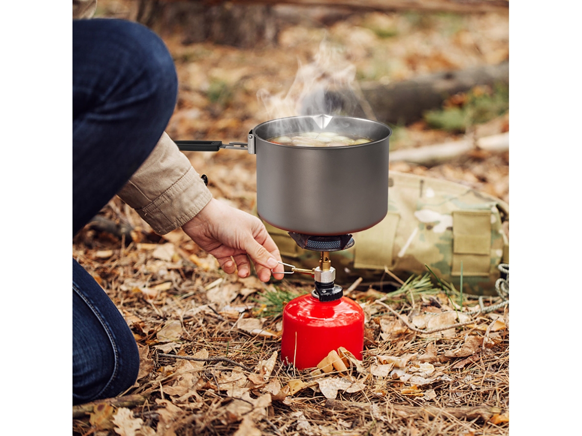 Panela de Titânio para Camping 2000/2800ml com Alça Plegável