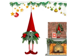 Decorações De Porta Iluminadas, Guirlanda Rústica De Natal | Enfeite De Gnomo