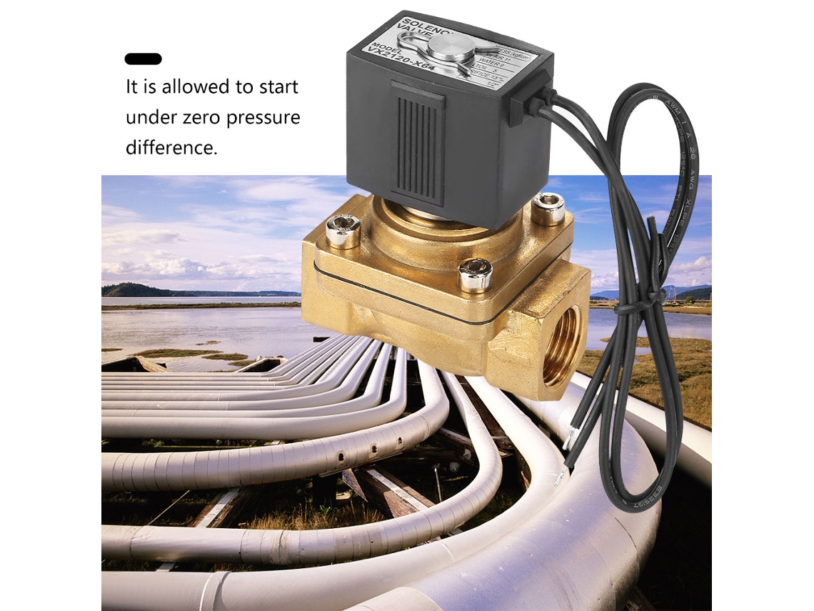 Válvula Solenóide De Três Vias G1/2" Laxiscreed Para 0-1.0mpa, Ac110v, Atuação Direta