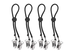 4pcs Correas Antideslizantes Para Sábanas Colchón Ajustables Clips Elásticos De Sábanas (negro)