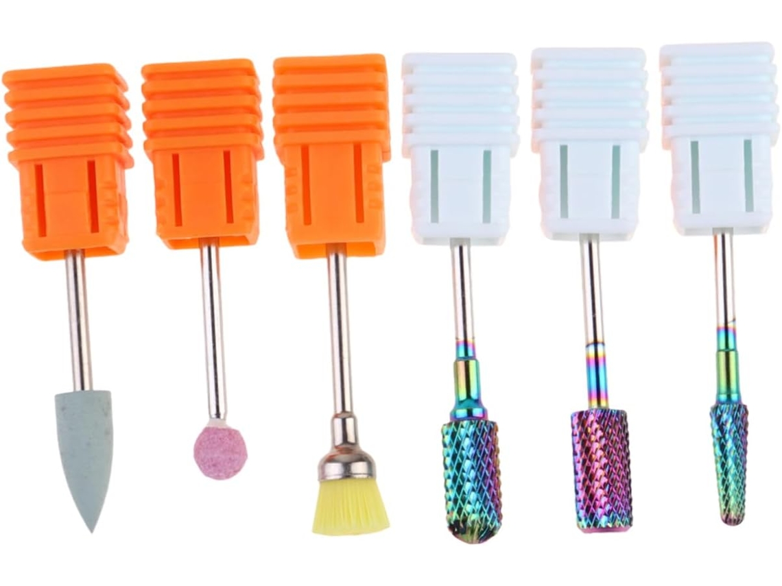 Kit Com 6 Pontas Para Manicure E Pedicure