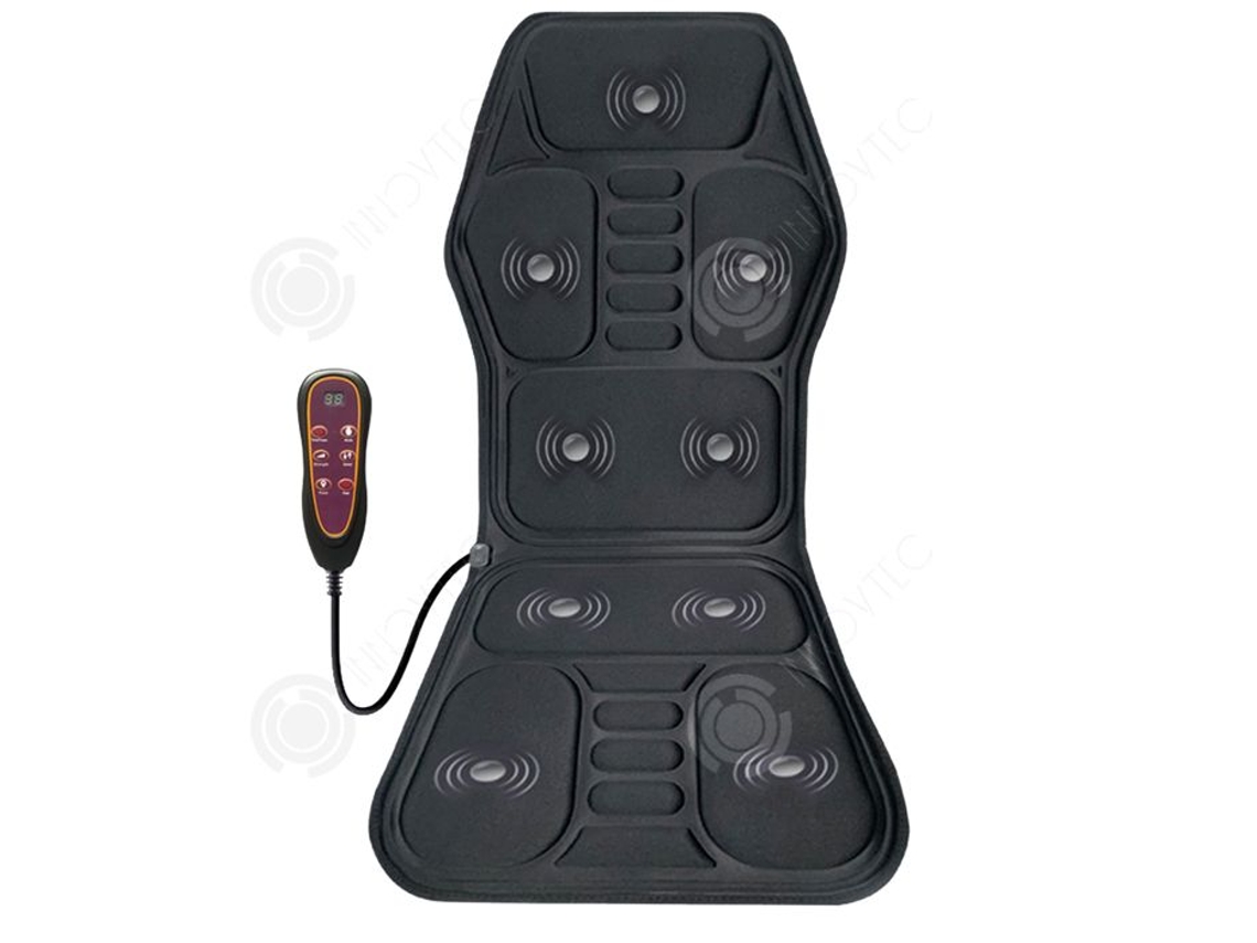 Almofada para cadeira de massagem elétrica Innovtec 12V, 9 modos de massagem e 3 níveis de aquecimento.