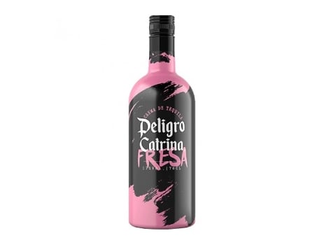 Creme Licor Tequila Peligro Catrina Morango 70Cl. ANDALUSÍ DESTILERÍAS