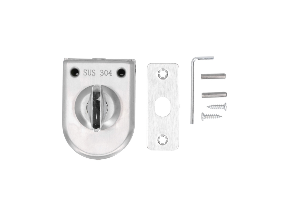 Fechadura De Porta De Vidro Em Aço Inoxidável Com Instalação Sem Perfuração – Laxiscreed