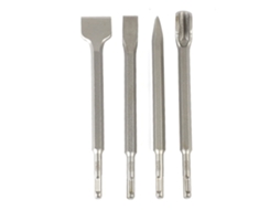 Conjunto de 4 pontas de martelo elétrico S/MARCA, para concreto e pedra