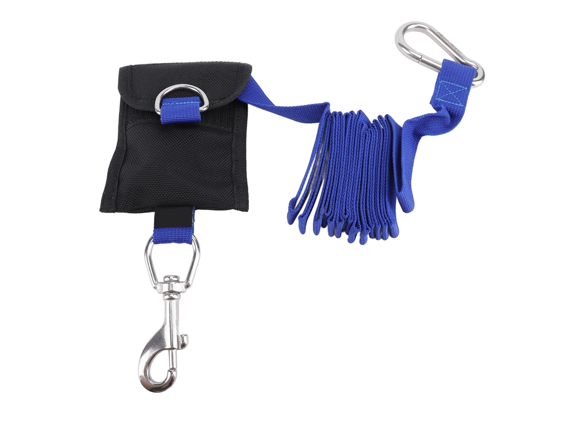 Corda de segurança BUSINESS para mergulho 2,6m, nylon, trava anti perda, com fivela de aço inox | S/MARCA