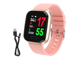 Pulseira Inteligente (monitoramento De Frequência Cardíaca, Monitoramento De Sono) Nova Tela Colorida T10 Esportiva À Prova D'água Tela Tática Rosa