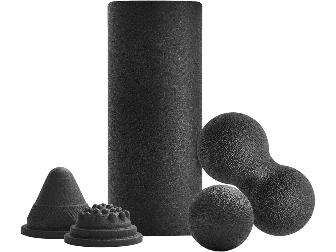 Conjunto de Rolos Espuma para Massagem Muscular, Alívio Pontos Gatilho Portáteis, Muscular Profunda - Rolo